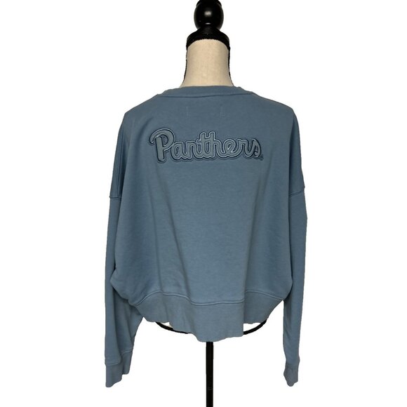 Pro Standard Luxury Pitt Panthers Sweatshirt Women's M Box Fit Thumb Holes Cute - Picture 2 of 10